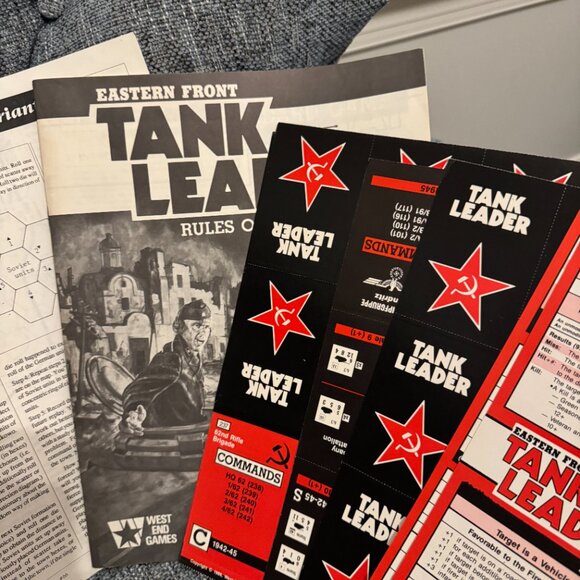 Eastern Front Tank Leader (open, mostly unpunched) West End Games - Picture 12 of 16